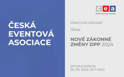 Schůzka čea se zástupci zadavatelů eventů | Legislativní ZMĚNY DPP 2024/2025