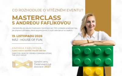MASTERCLASS S ANDREOU FAFLÍKOVOU | KICK OFF & PÁRTY VÝROČNÍCH CEN ČEA | 📍19. 11. 2026 | Máj – House of Fun, Praha